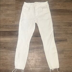 MOTHER “High Waisted Looker Ankle Fray” Jeans size 27